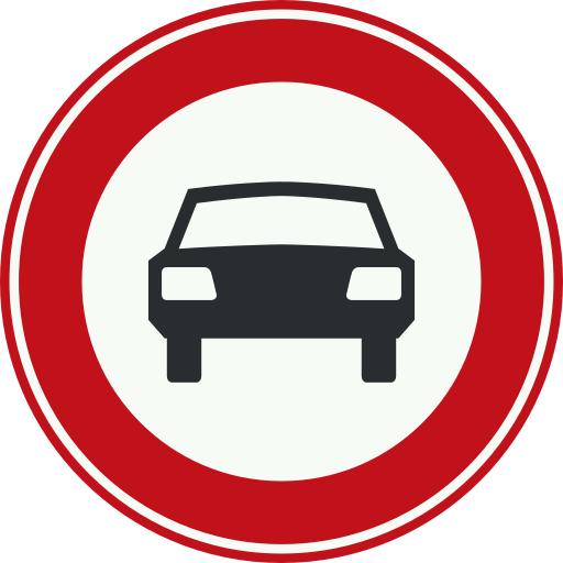 Car road sign